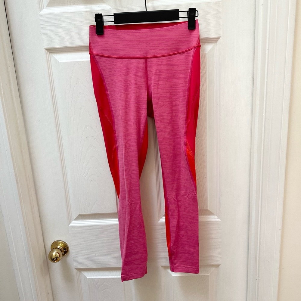 Outdoor Voices Pink and Red Leggings